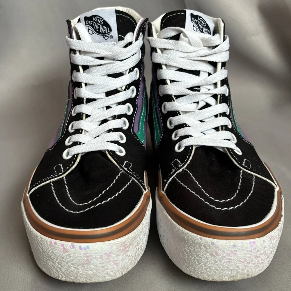 Vans Sk8-Hi Stacked Confetti - Fairy Wren Sea Green- RARE FIND- women’s 6.5 - Picture 3 of 8